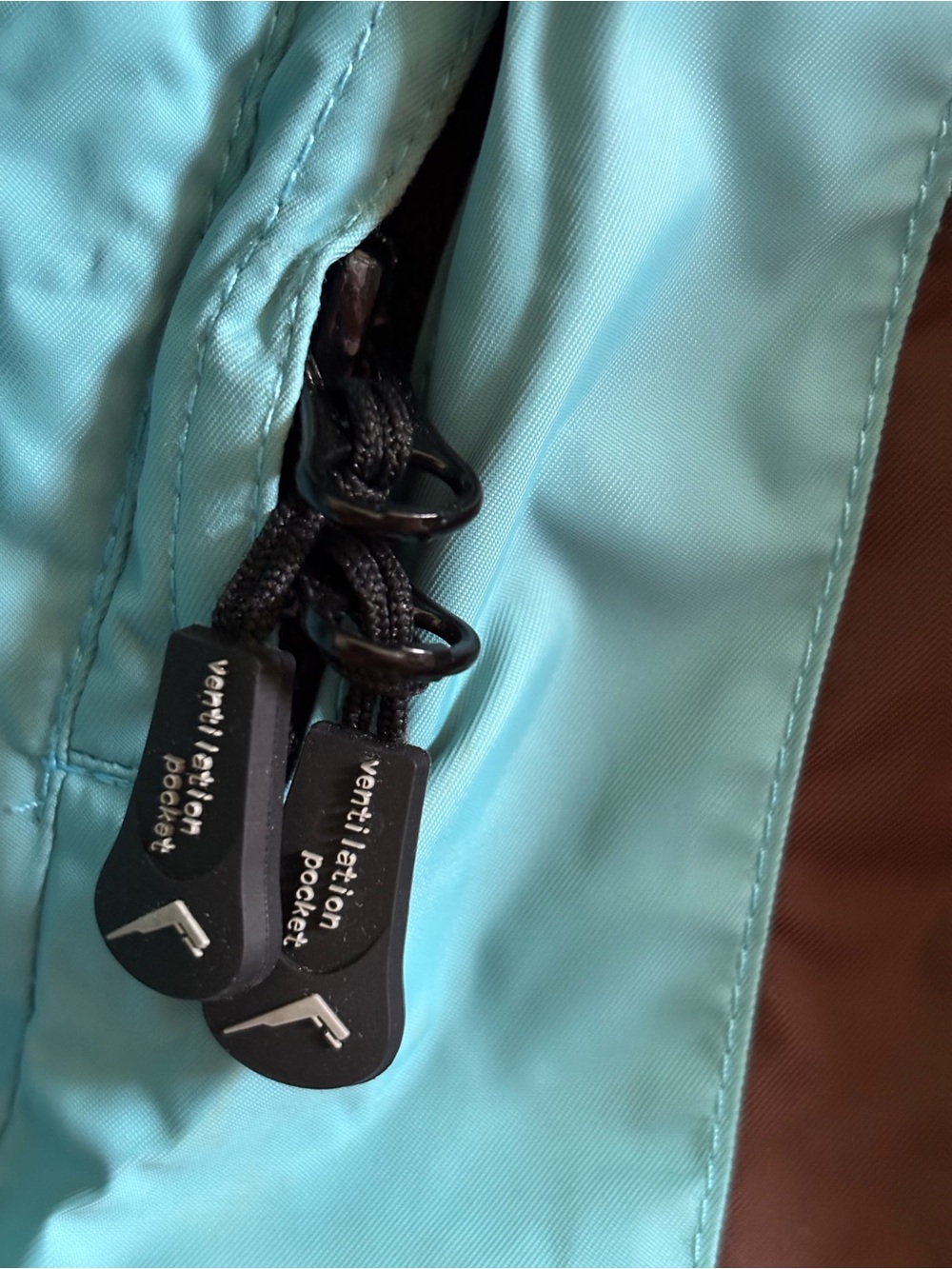 Brown & Teal Ski Jacket - Women's Snow Coat - Picture 9 of 9